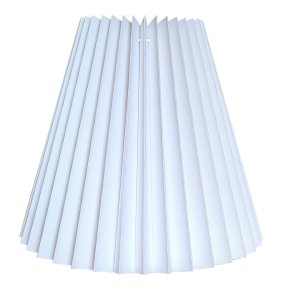 01K plisse keglestub i hvid bomuld, alle strrelser.