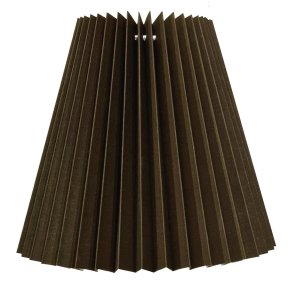 04K plisse keglestub i brun bomuld, alle strrelser.