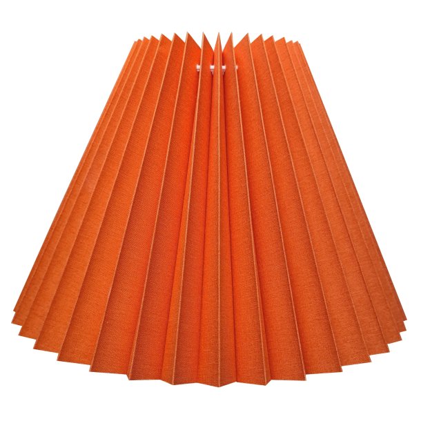 06 pliss&eacute; orange bomuld A model, alle strrelser.