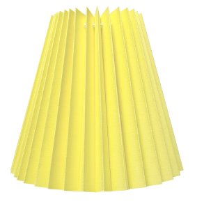 08K plisse keglestub i gul bomuld, alle strrelser.