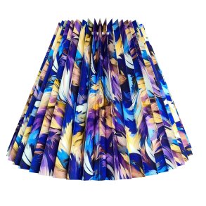 10 plissé abstrakt viskose A model, alle strrelser