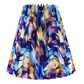 10K plisse keglestub i abstrakt viskose, alle strrelser.