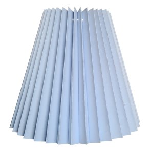 16K plisse keglestub i is bl bomuld, alle strrelser