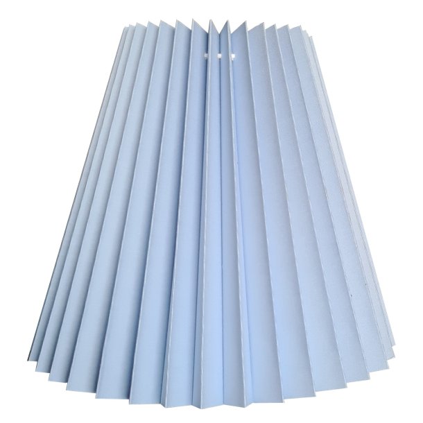 16K plisse keglestub i is bl bomuld, alle strrelser