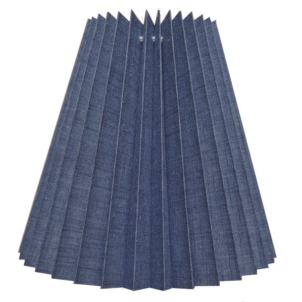 21K plisse keglestub i bl hr, alle strrelser.