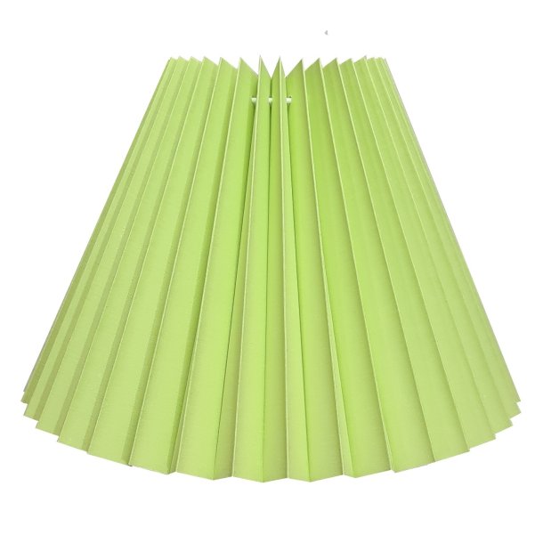 25 pliss&eacute; lime bomuld A model, alle strrelser.