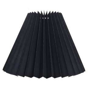 26 alle str. lampeskrm plissé i sort bomuld A modeller