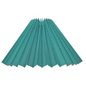 36 alle str. i Plissé lampeskrm mrk petrol bomuld