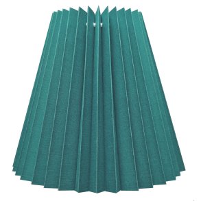 36K plisse keglestub i mrk petrol bomuld, alle strrelser.