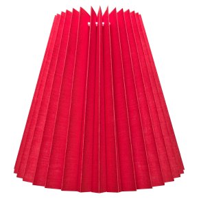 37K plisse keglestub i rd bomuld, alle strrelser.