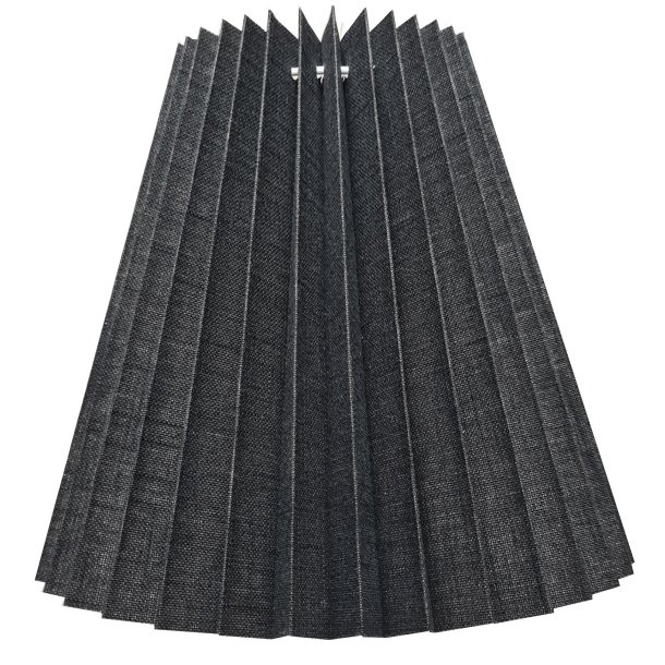 52K plisse keglestub i sort hr, alle strrelser.