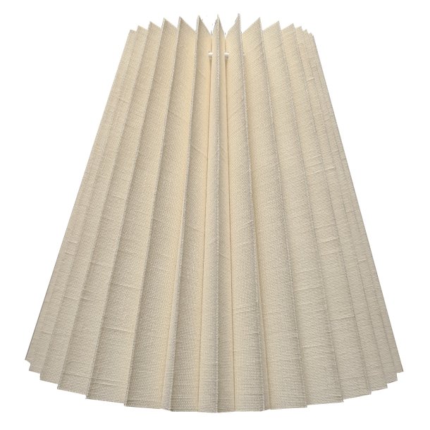 53K plisse keglestub i creme hr, alle strrelser.