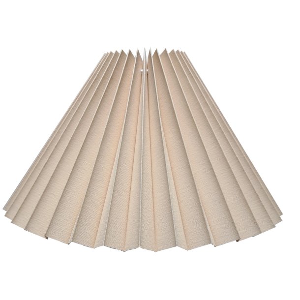 55 pliss&eacute; sandfarvet bomuld skr model, alle strrelser.