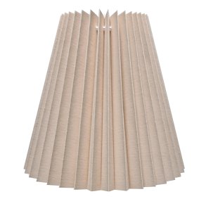 55K plisse keglestub i sandfarvet bomuld, alle strrelser.