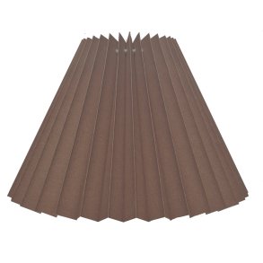 56 lle str. lampeskrm plissé i taupe bomuld A modeller