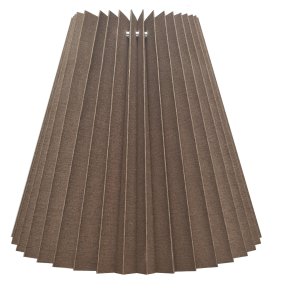 56K.plisse keglestub i taupe bomuld, alle strrelser.