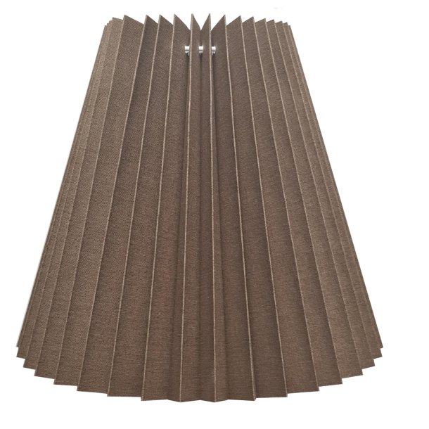 56K.plisse keglestub i taupe bomuld, alle strrelser.