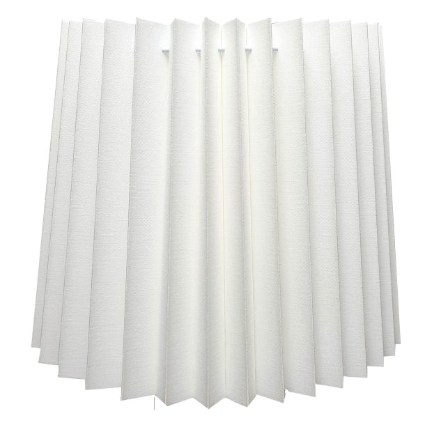 alle str. i creme bomuld Cylender Pliss&eacute;