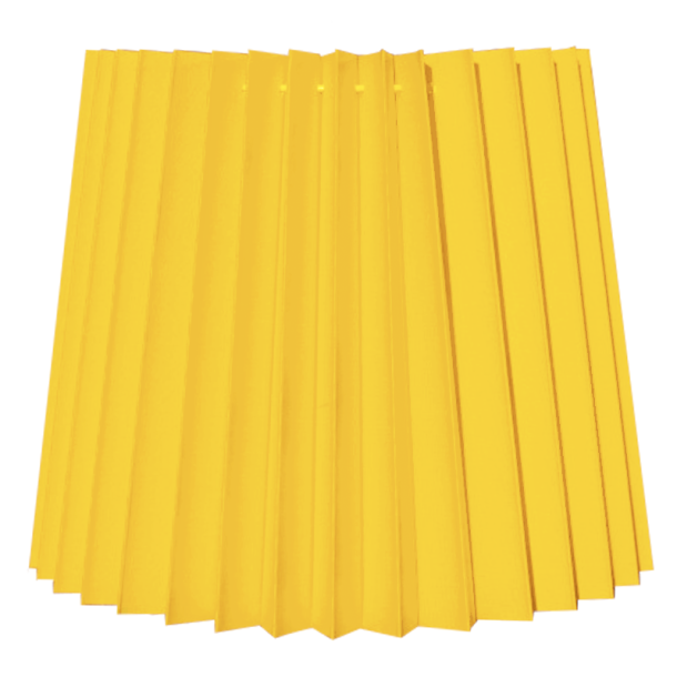 alle str. i Pliss&eacute; Cylender model gul bomuld