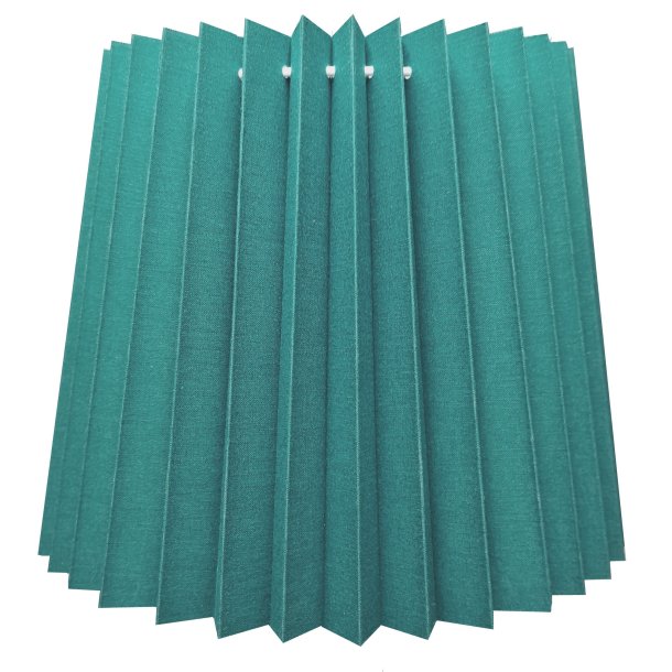 alle str. i Pliss&eacute; Cylender model mrk petrol bomuld