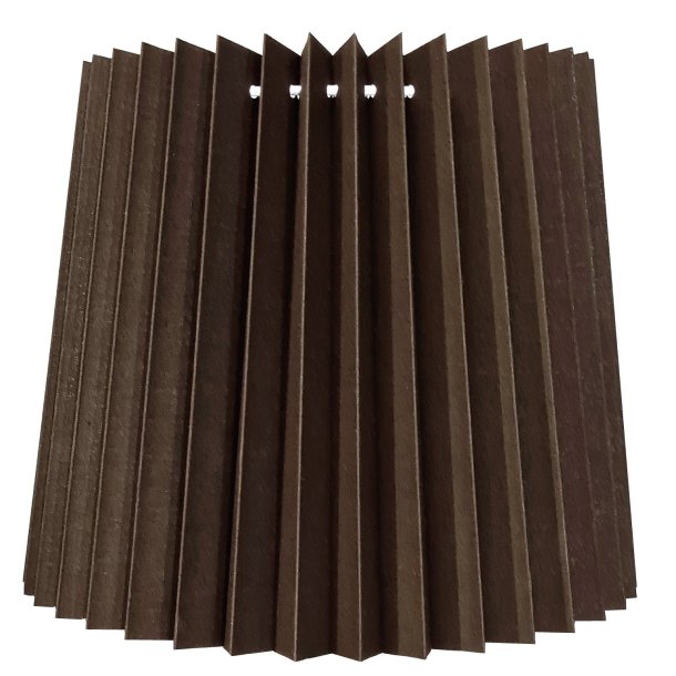 alle str. i Pliss&eacute; Cylender model mrke brun bomuld