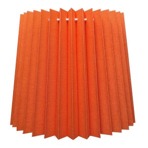 alle str. i Plissé Cylender model orange bomuld