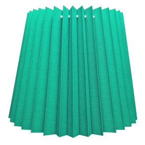 alle str. i Plissé Cylender model petrol bomuld