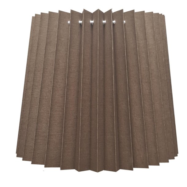 alle str. i Pliss&eacute; Cylender model Taupe bomuld