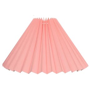 Alle str. Lampeskrme Plissé betrk pink bomuld.