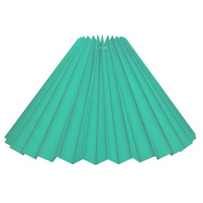 Alle str. plissé svb petrol bomuld.