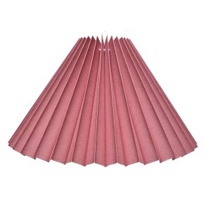 Alle str. Lampeskrme Plissé svb abricot bomuld.