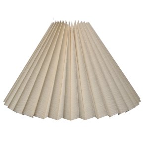 Alle str. Lampeskrme Plissé svb Creme Hr