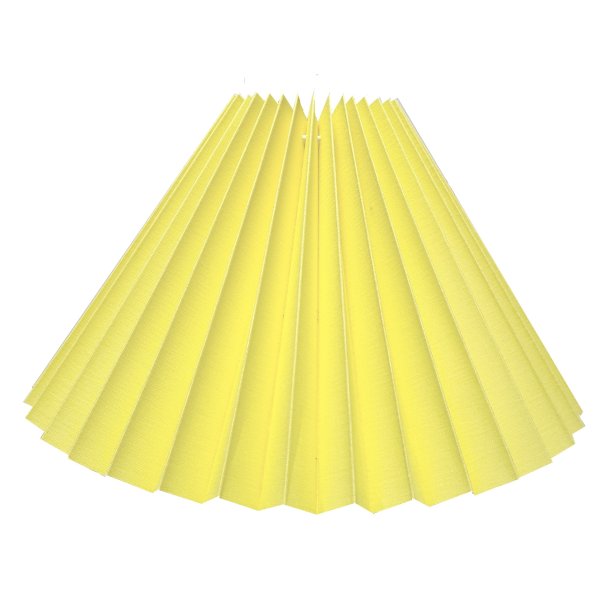 Alle str. Lampeskrme Pliss&eacute; svb Gul bomuld