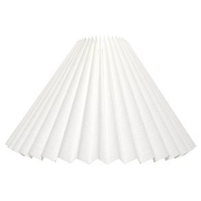 alle str. lampeskrme plissé svb hvid hr.