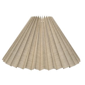 Alle str. Lampeskrme Plissé svb sandfarvet hr