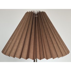 Alle str. Lampeskrme Plissé svb taupe bomuld.