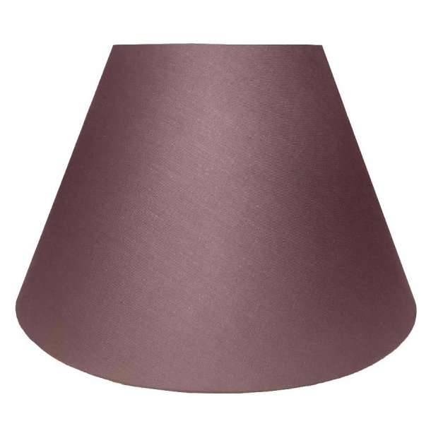 alle str. lampeskrme skr model i mrke brun bomuld