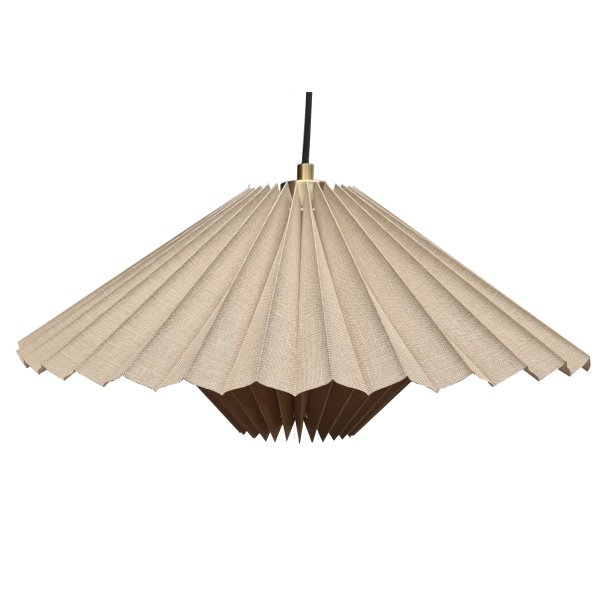 Ans pendel sandfarvet-messing 45