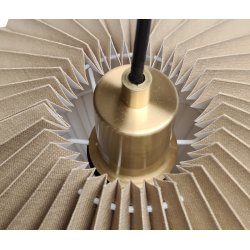 Ans pendel sandfarvet-messing 45