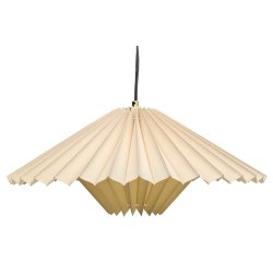 Ans pendel sandfarvet-messing 45.