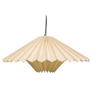 Ans pendel sandfarvet-messing 45.