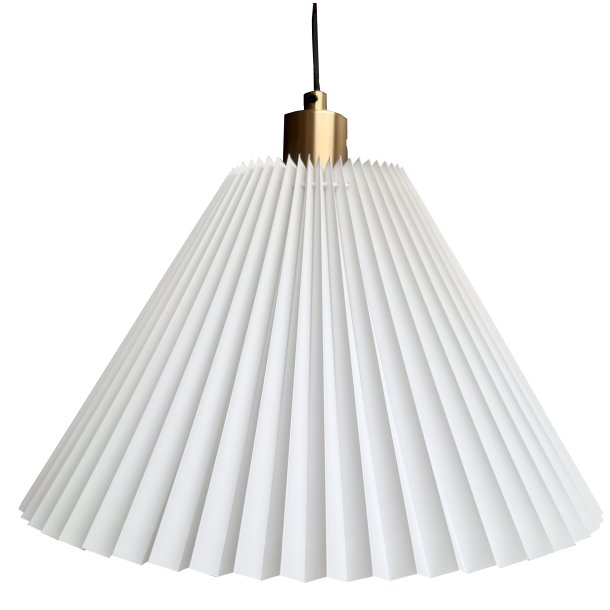 Assens pendel hvid-messing 38