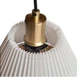 Assens pendel hvid-messing 38