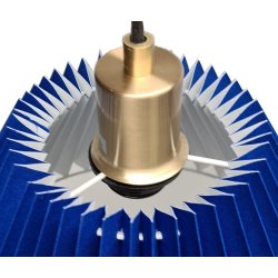 Assens pendel kobolt-messing 38