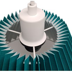 Assens pendel petrol-hvid 38