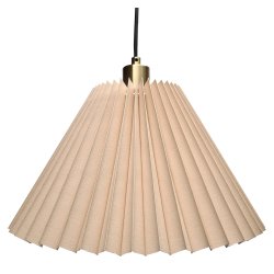 Assens pendel sandfarvet-messing 38.