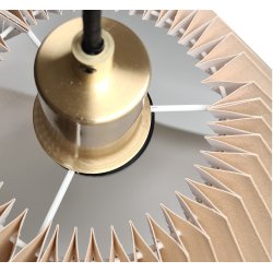 Assens pendel sandfarvet-messing 38.