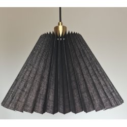 Assens pendel sort hr-messing 38.