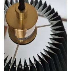 Assens pendel sort hr-messing 38.