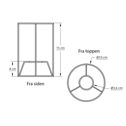 Cylinder stativ 10x15x10 L-T E14